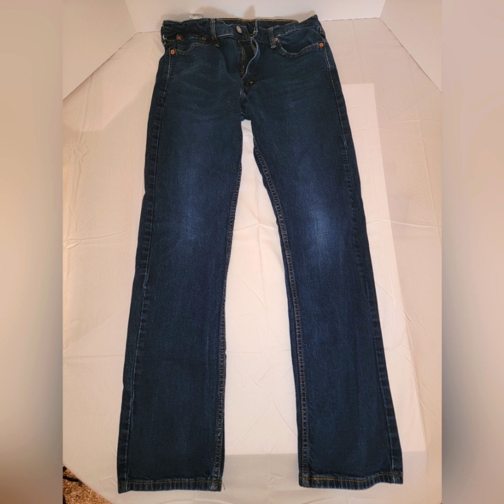 Levi’s Men’s 513 Slim Straight Flex Fit Blue Jeans 32x32